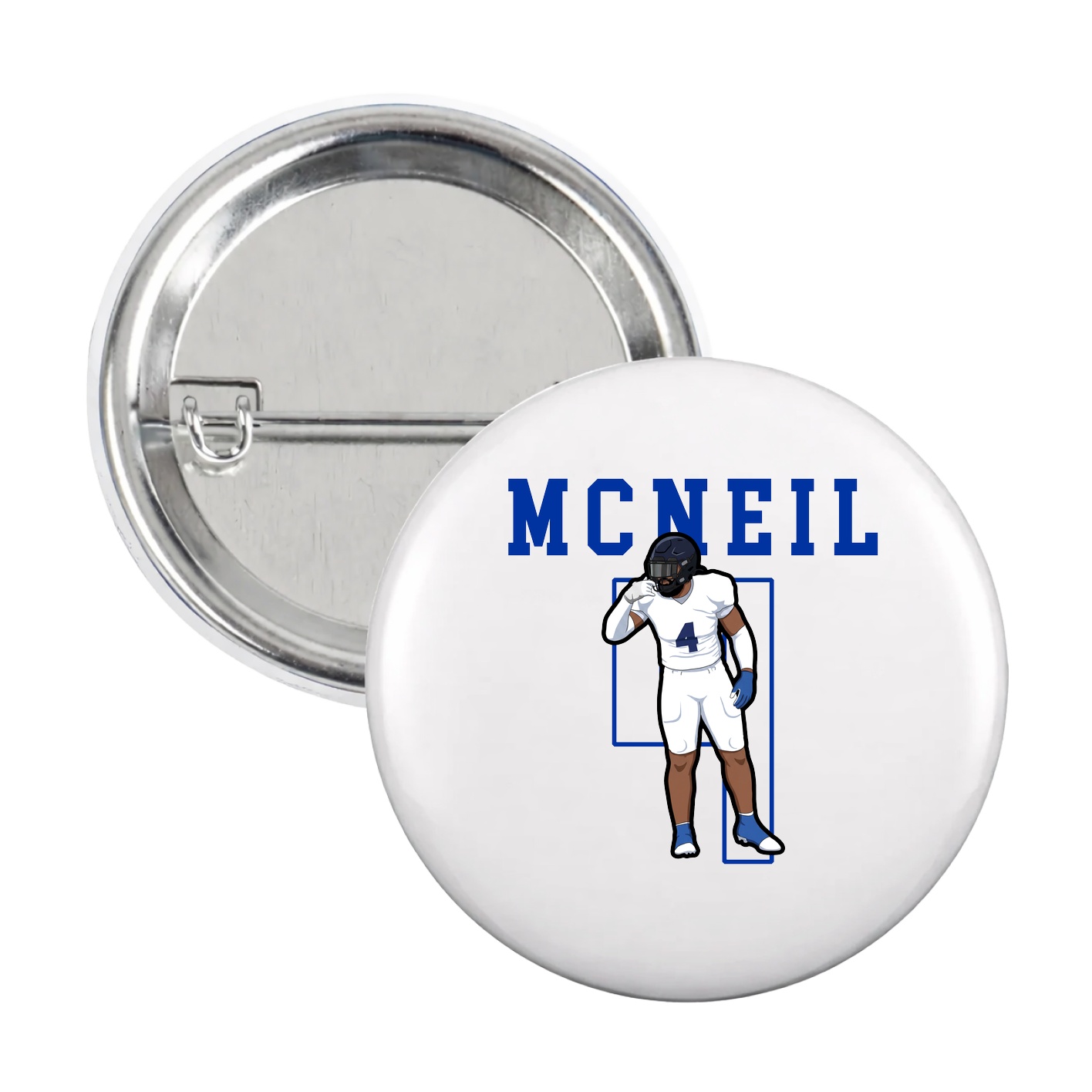 Game Day Button — Shirsey in White