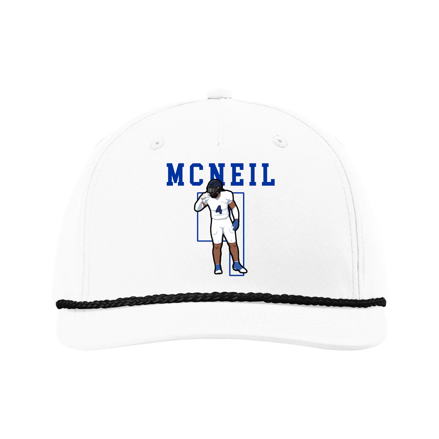 Five-Panel Classic Rope Cap — Shirsey in White