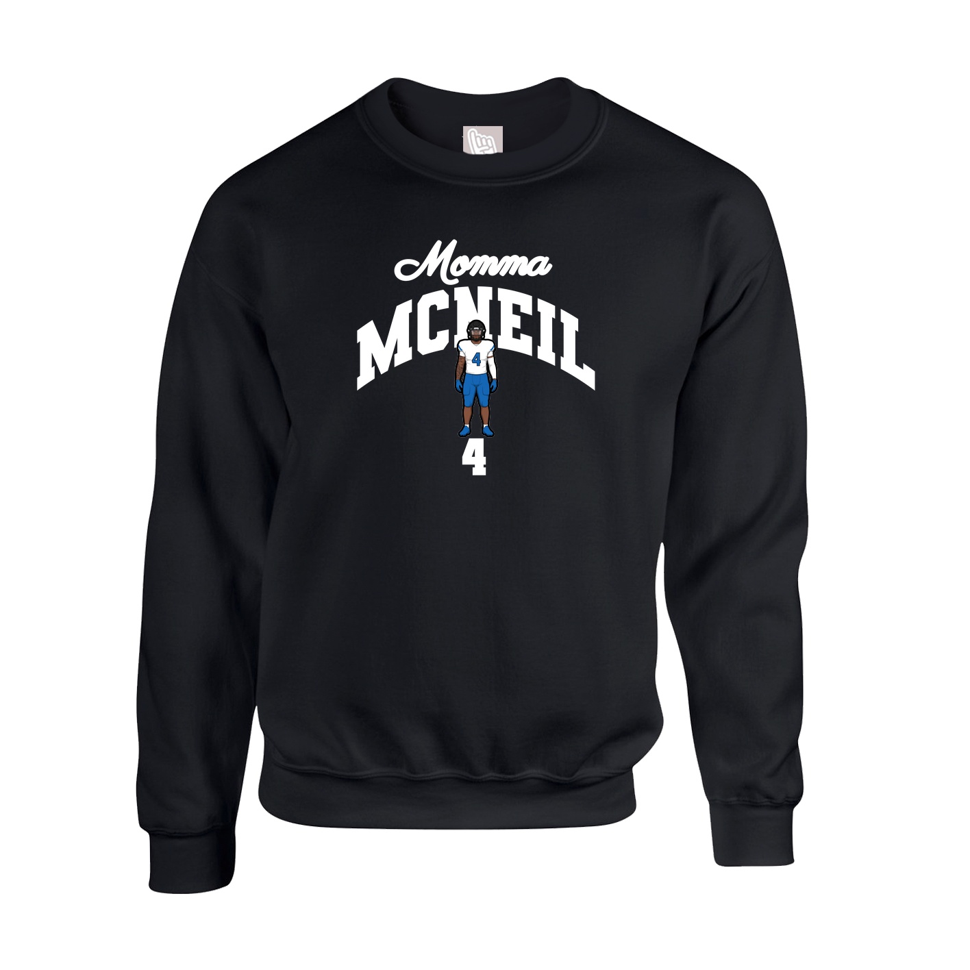 Fleece Crew — Mothers Day Arch in Black