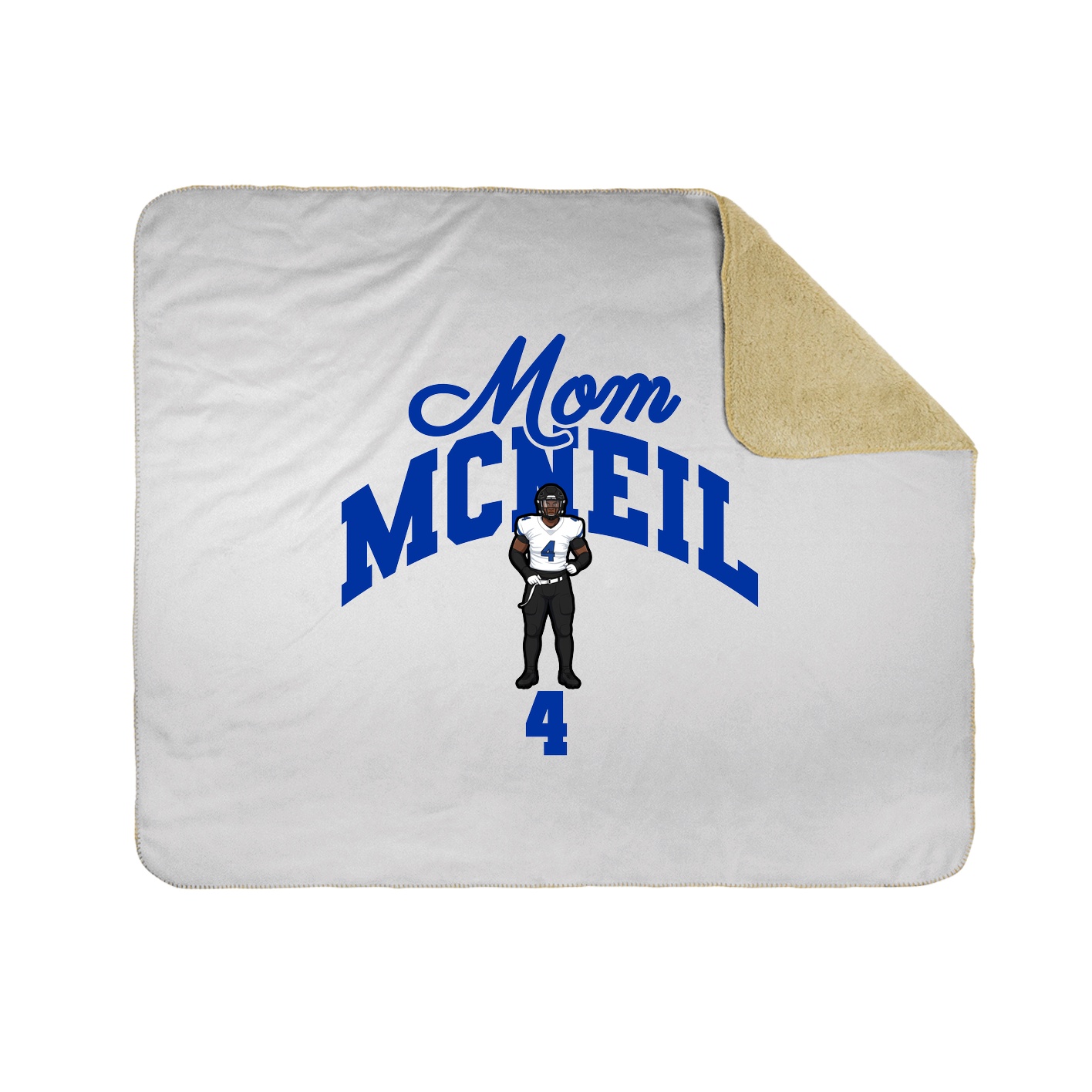 Throw Blanket — Mothers Day Arch in White