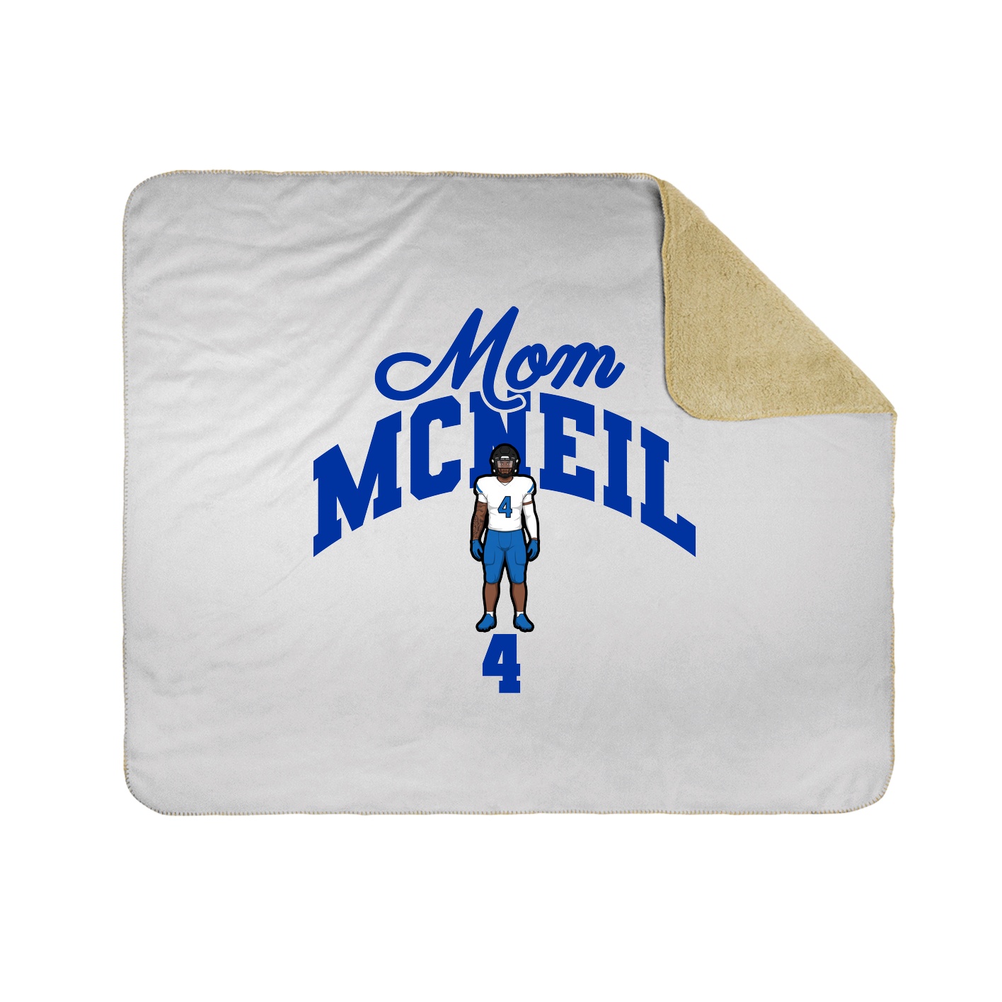 Throw Blanket — Mothers Day Arch in White