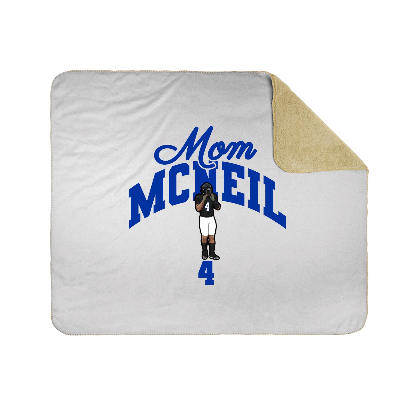 Throw Blanket — Mothers Day Arch in White