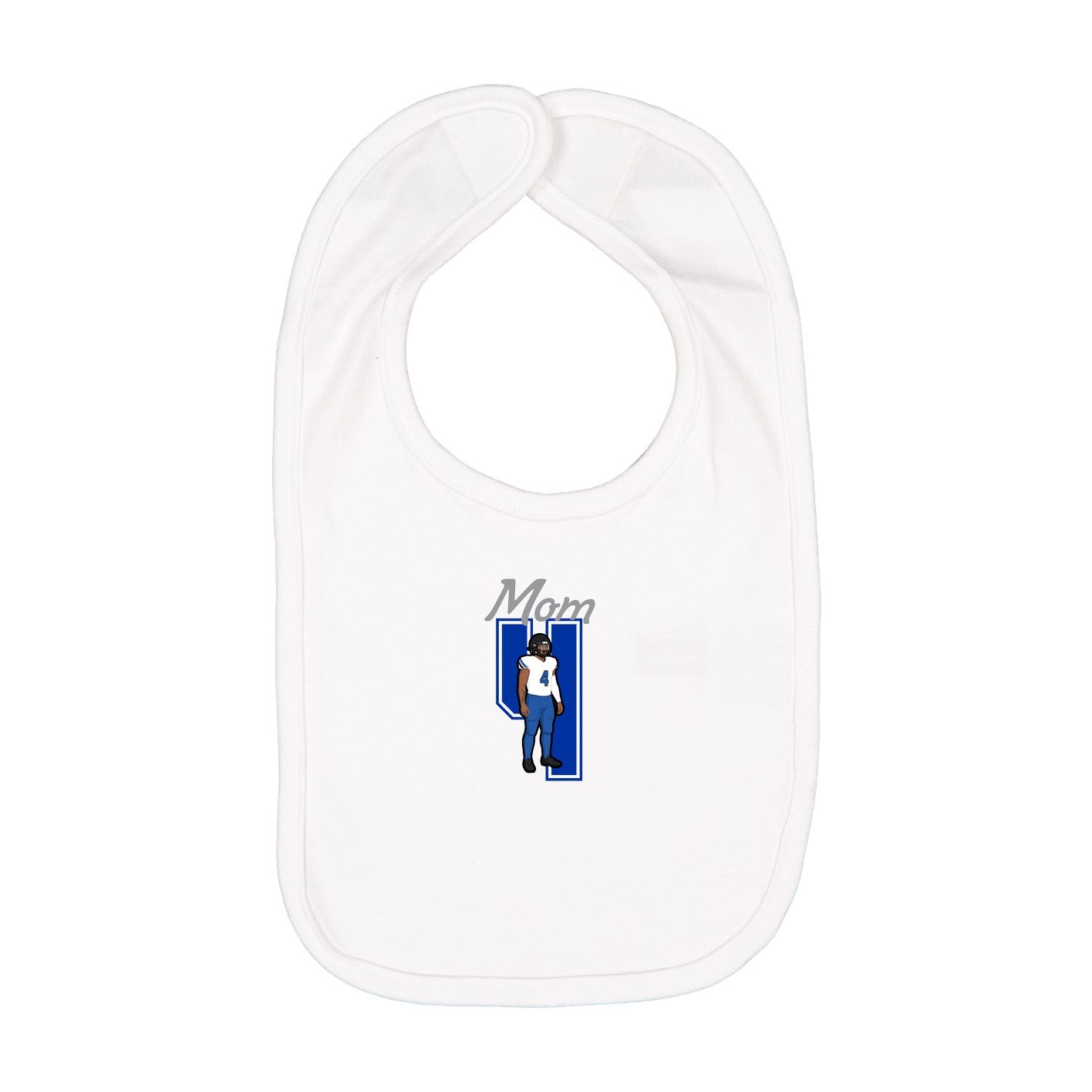 Infant Bib — Mothers Day Shirsey in White