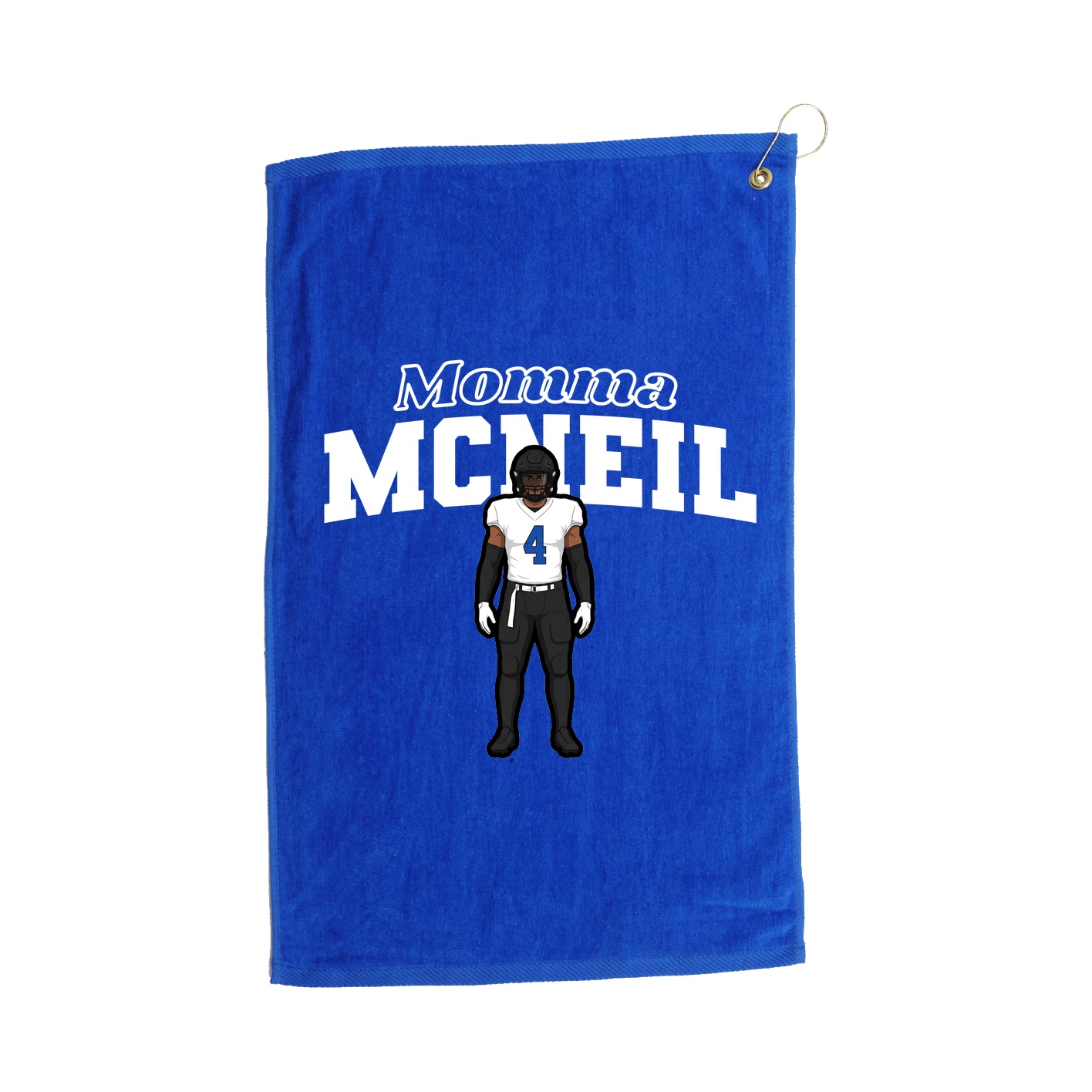 Golf Towel — Mothers Day Block in Royal