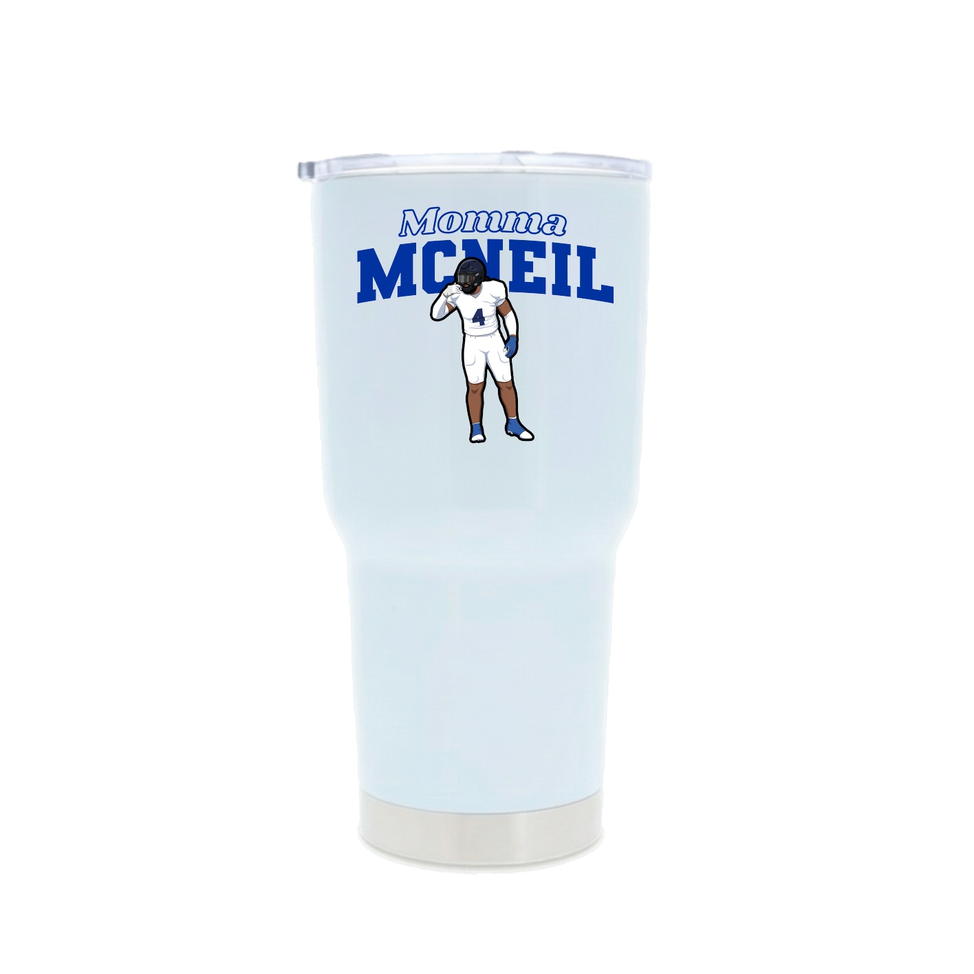 30oz Stainless Steel Tumbler — Mothers Day Block in White