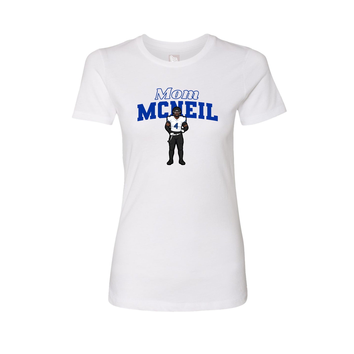 Womens Tee — Mothers Day Block in White