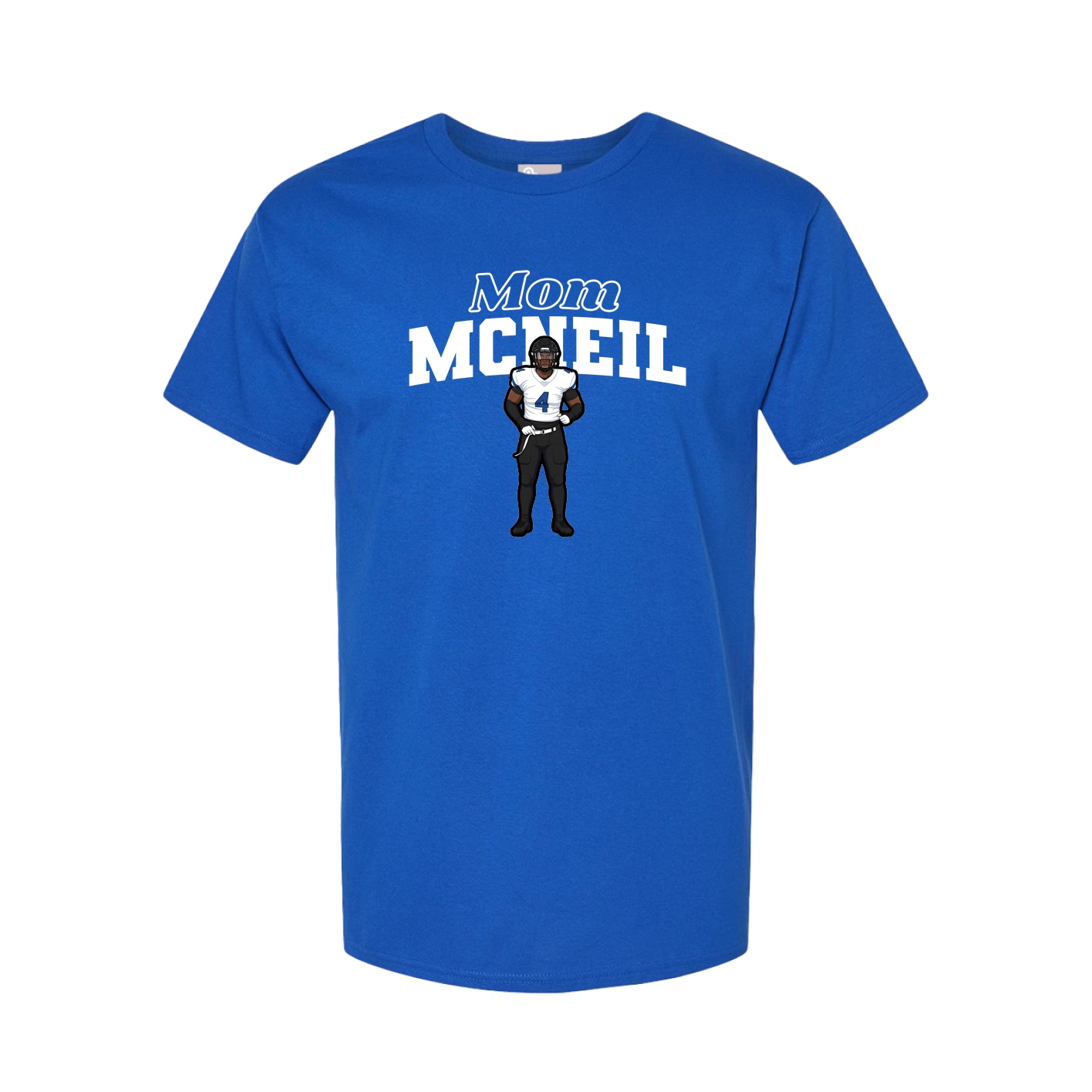Youth Tee — Mothers Day Block in Royal
