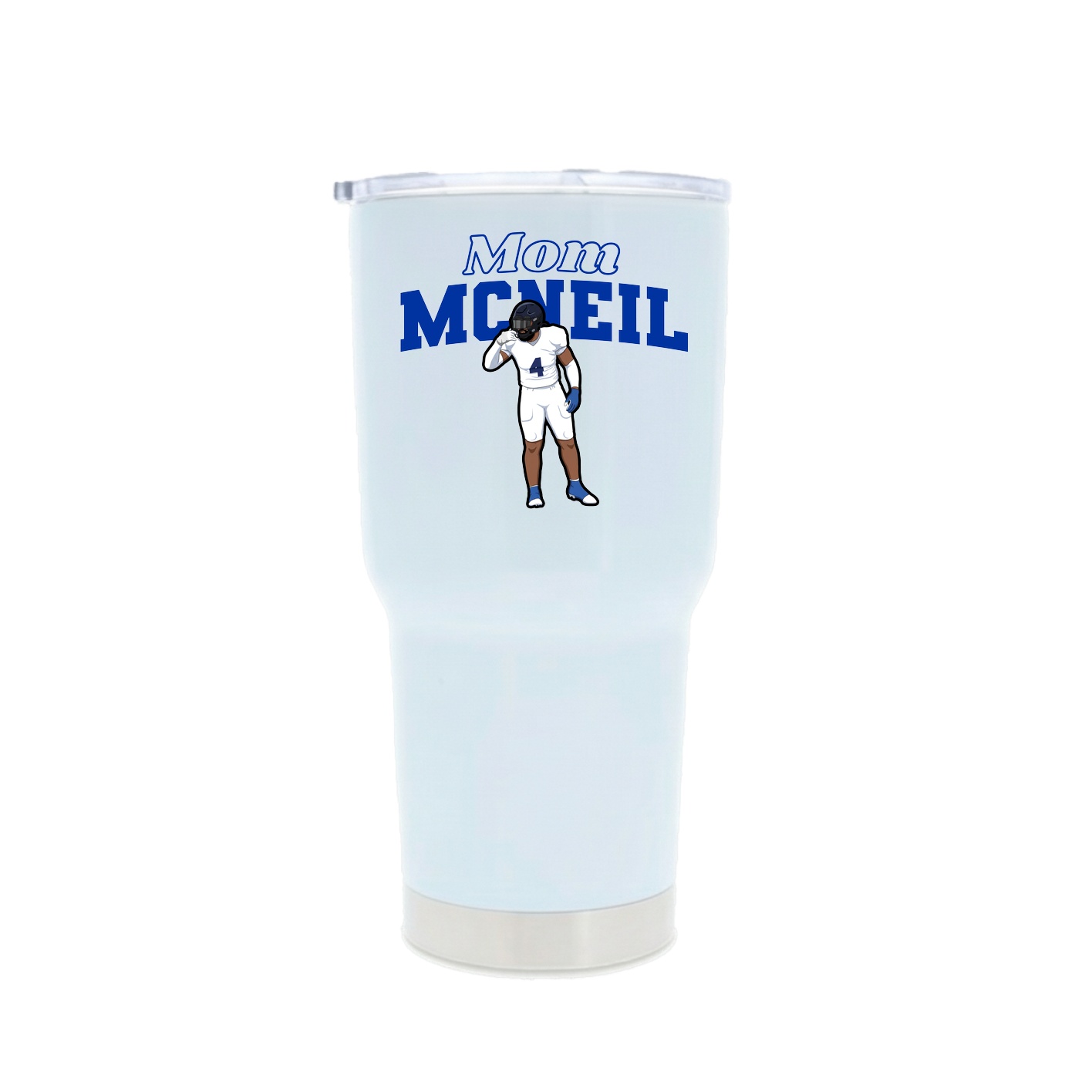 30oz Stainless Steel Tumbler — Mothers Day Block in White