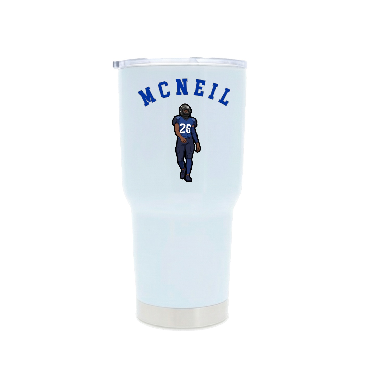 30oz Stainless Steel Tumbler — Shirsey Arch in White