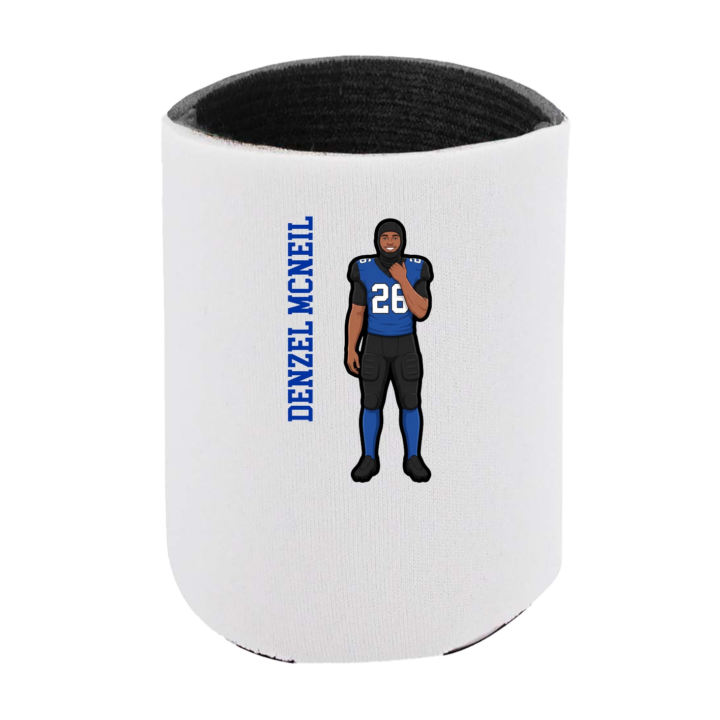 Can Holder — Name Vertical in White