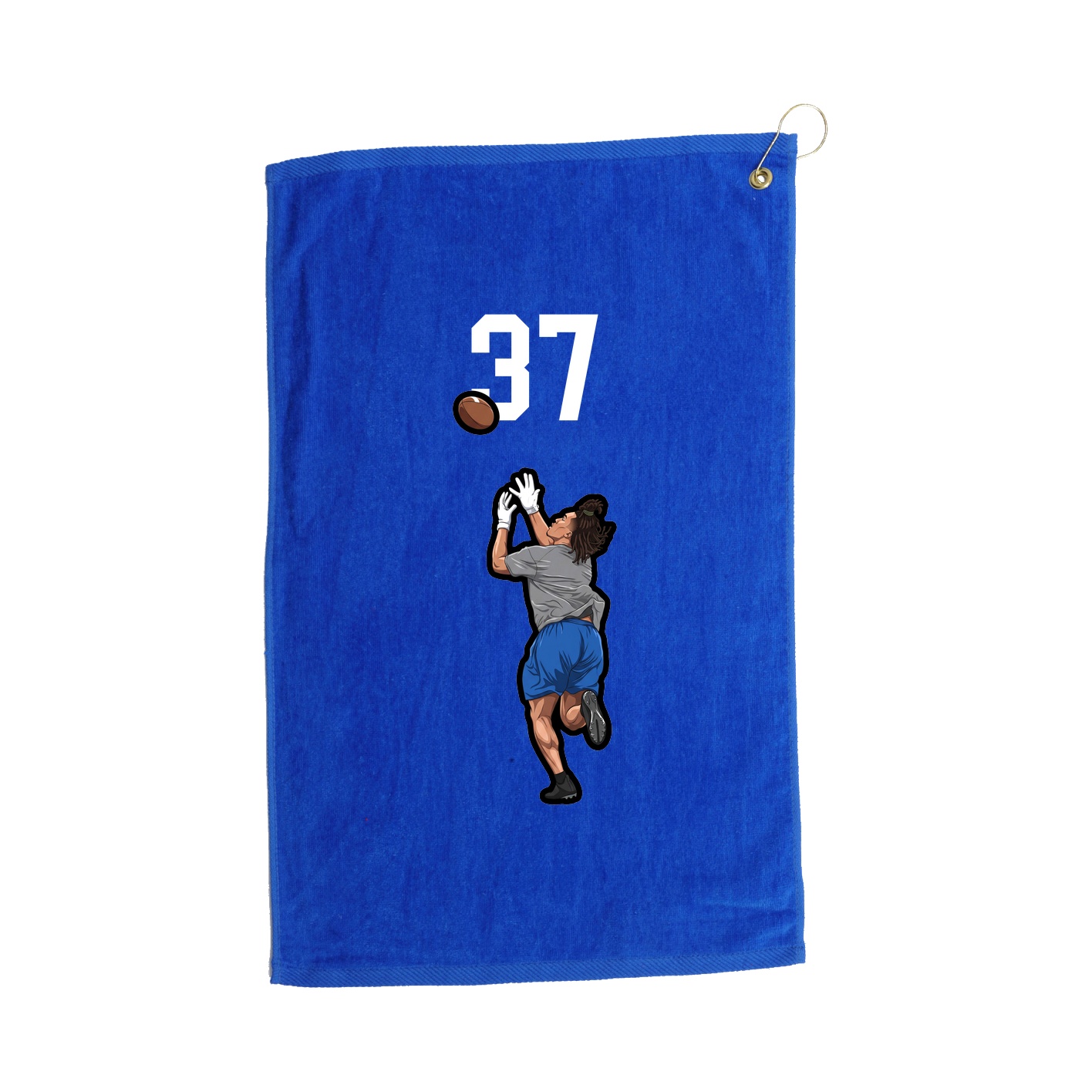 Golf Towel — Number Top in Royal