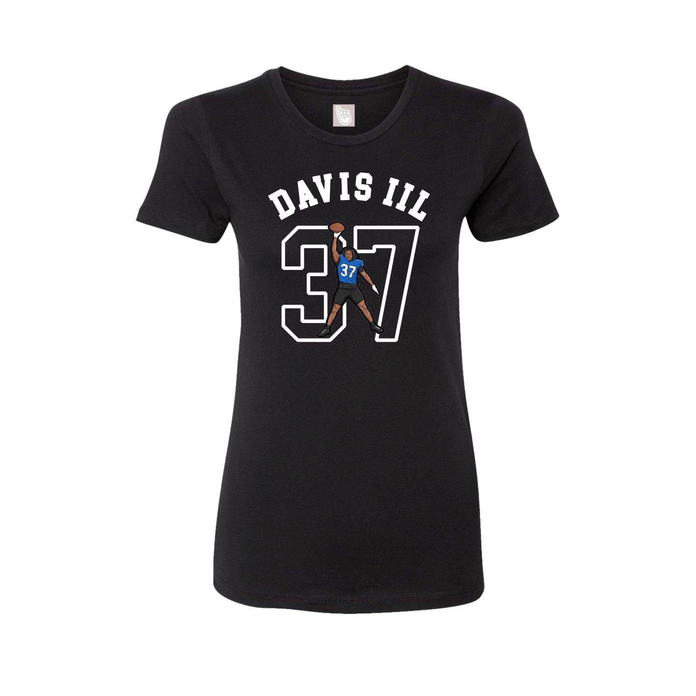 Fitted Women's Tee — Shirsey Arch in Black