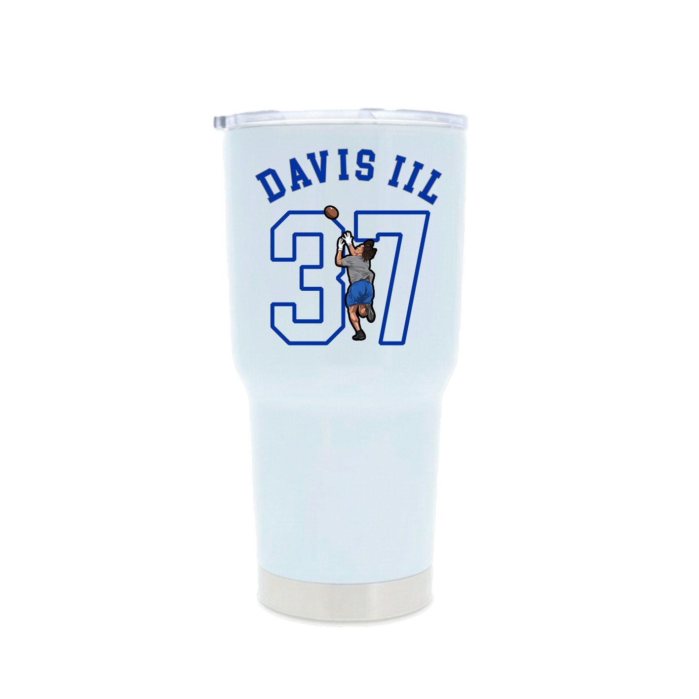 30oz Stainless Steel Tumbler — Shirsey Arch in White