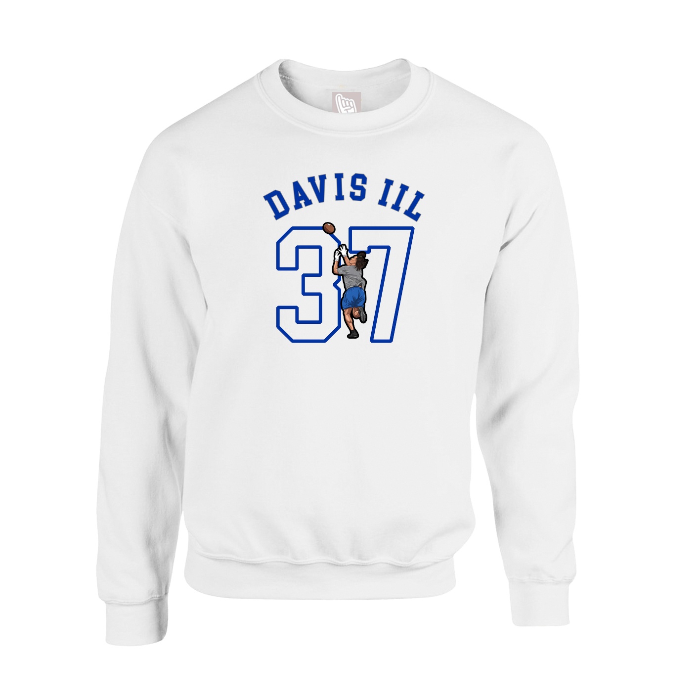 Fleece Crew — Shirsey Arch in White