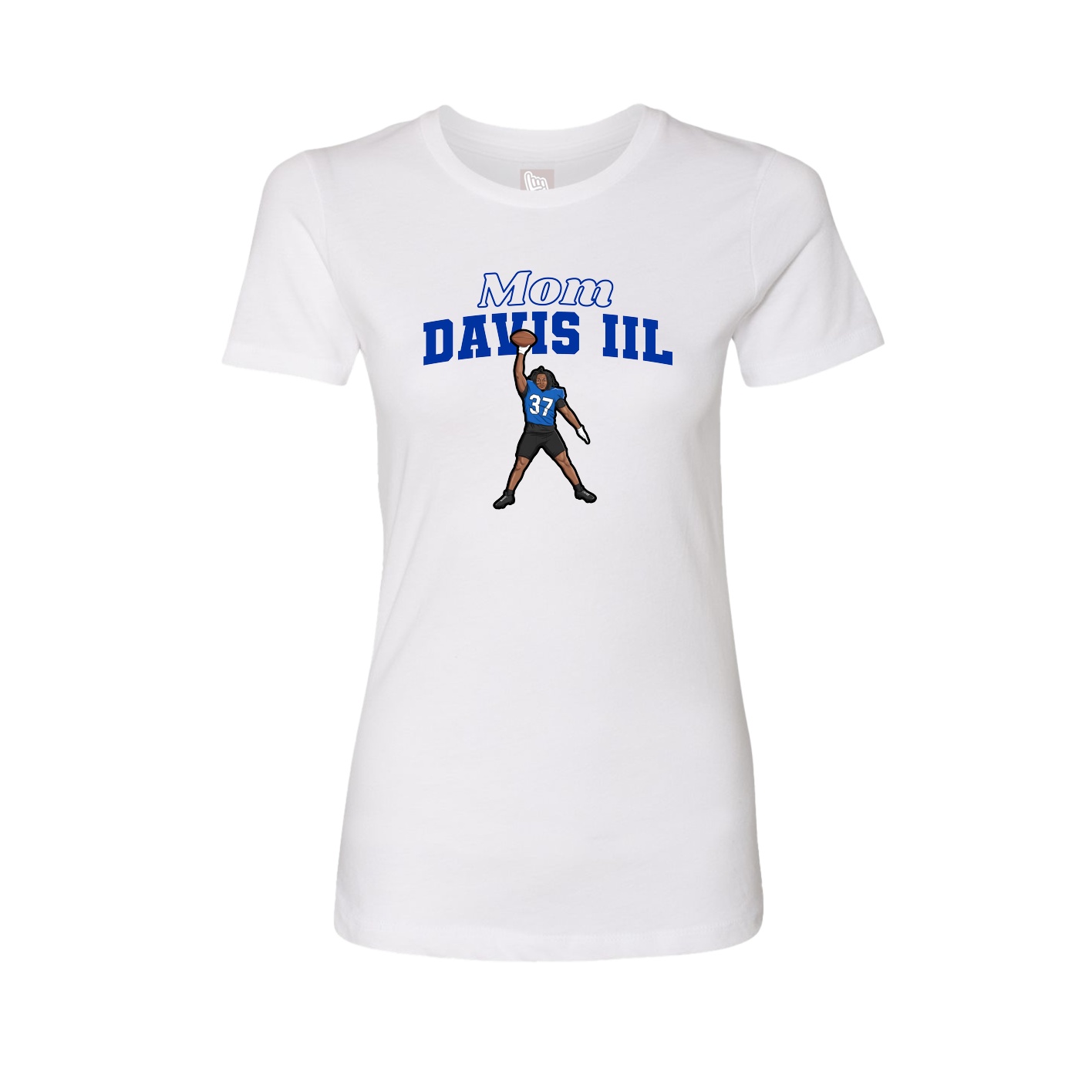 Womens Tee — Mothers Day Block in White