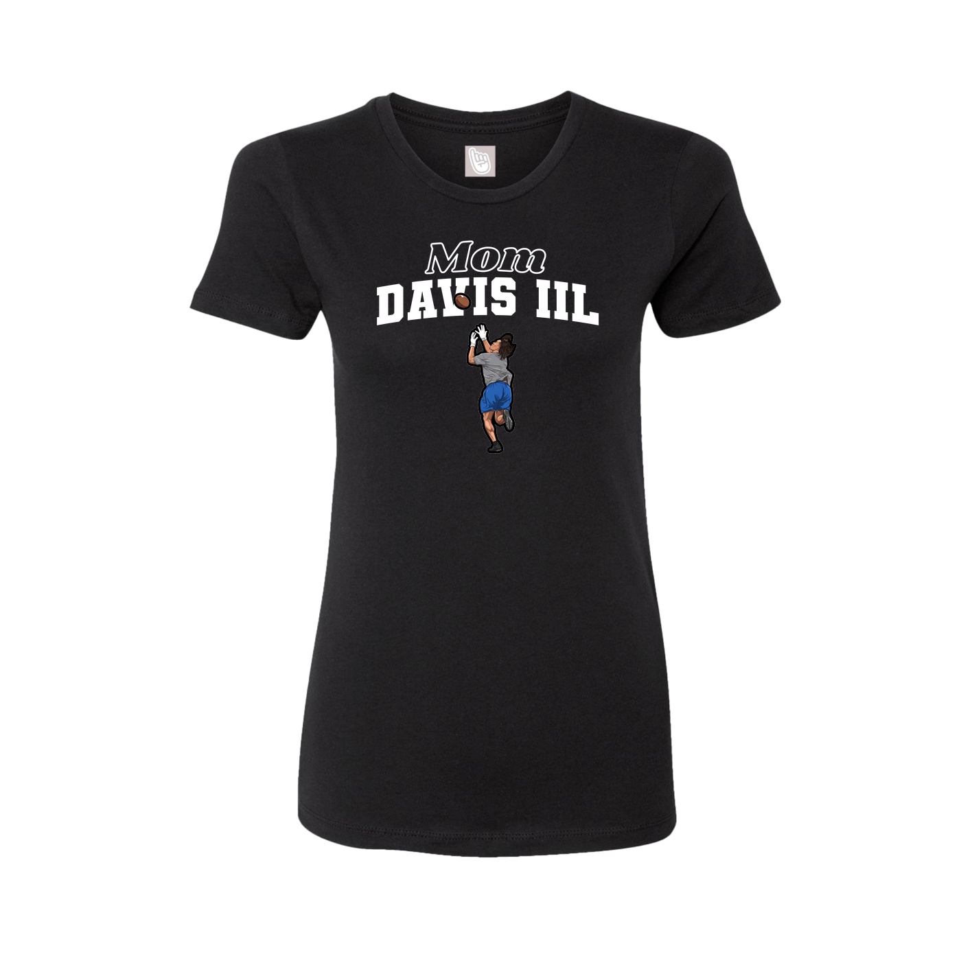 Womens Tee — Mothers Day Block in Black