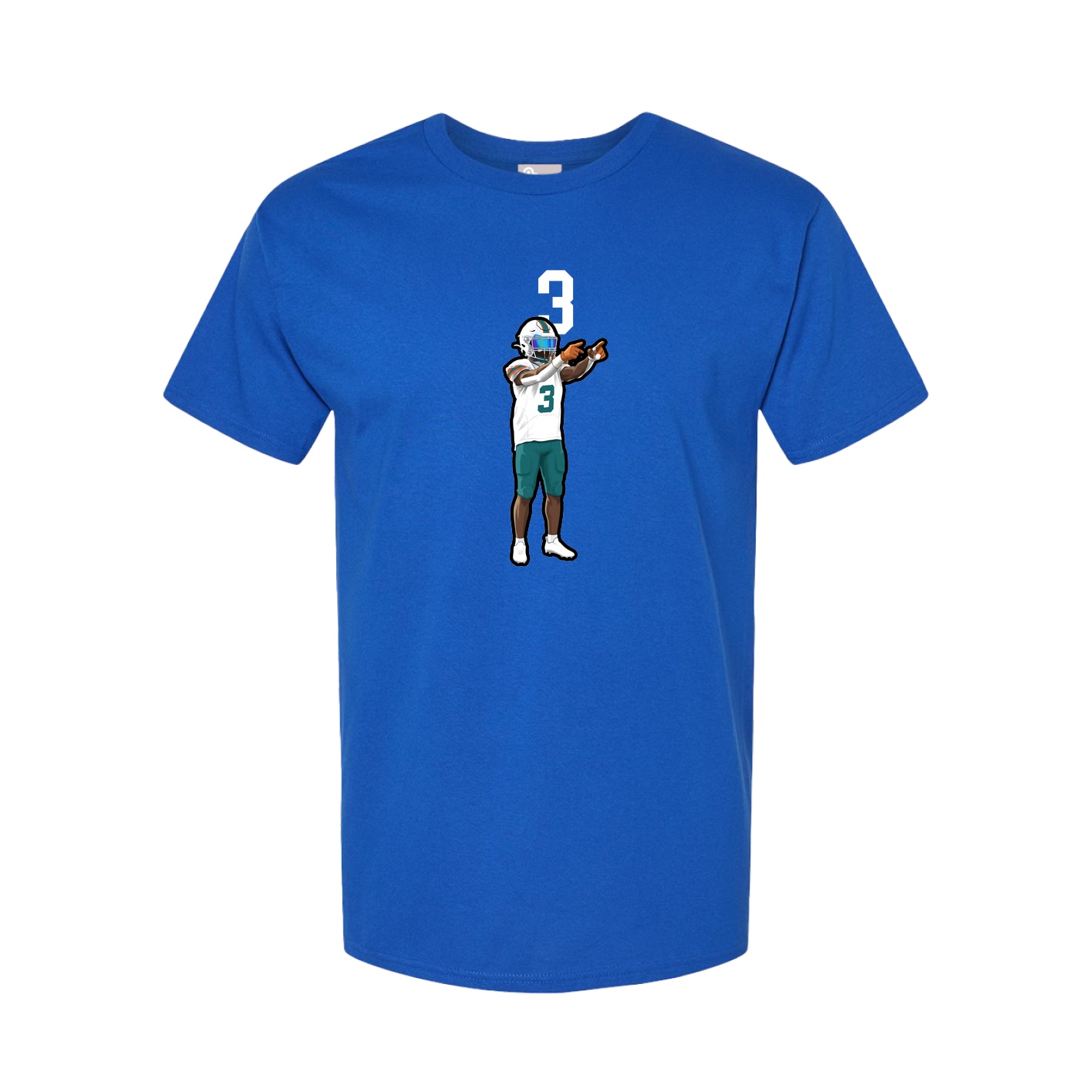 Youth Tee — Number Top in Royal