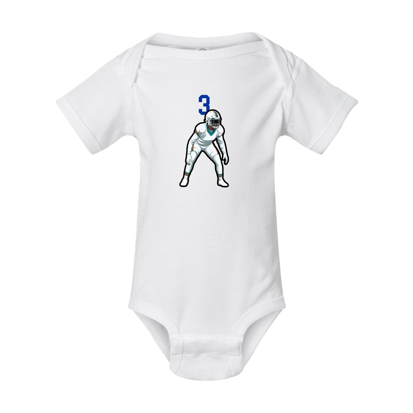 Baby Onesie — Number Top in White
