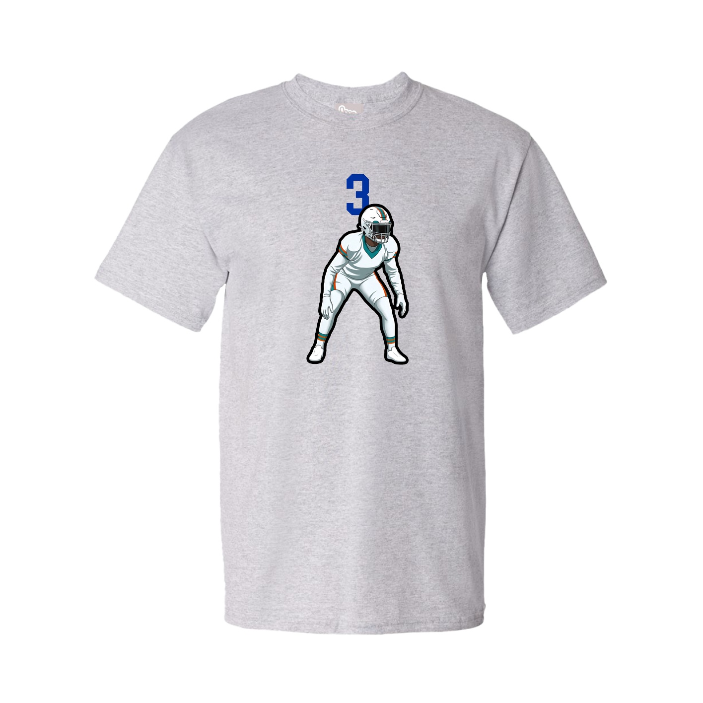 Youth Tee — Number Top in Grey