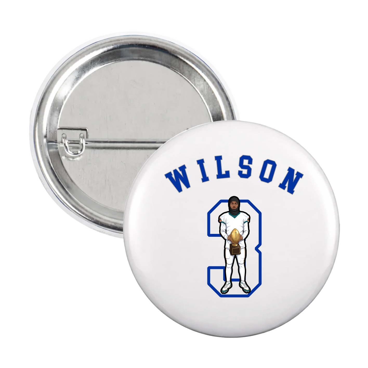 Game Day Button — Shirsey Arch in White