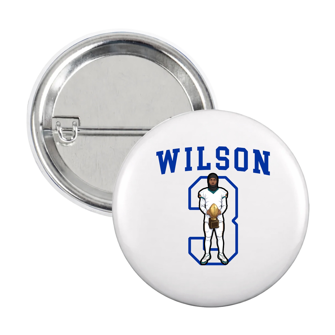 Game Day Button — Shirsey in White