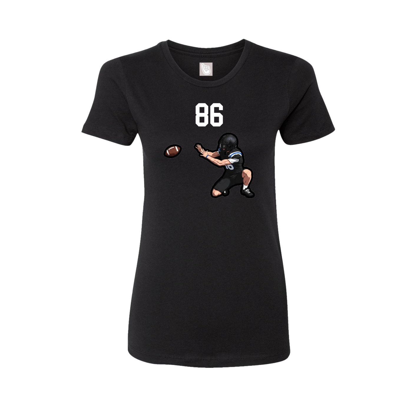 Womens Tee — Number Top in Black