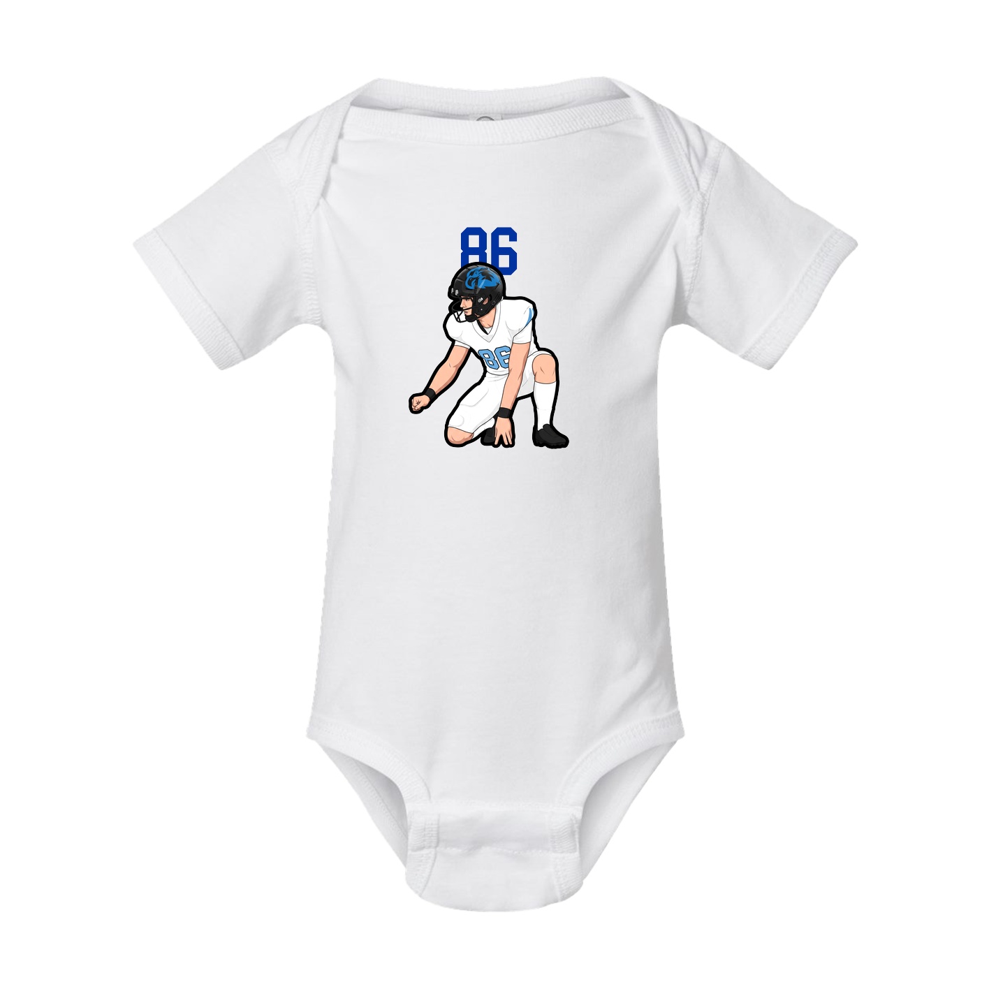 Baby Onesie — Number Top in White