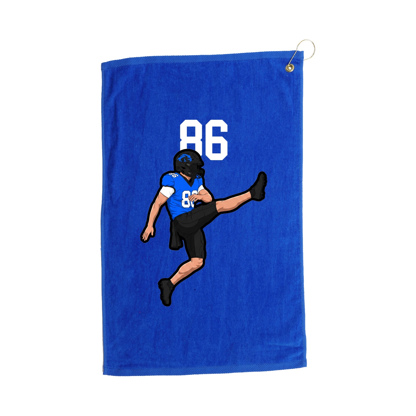 Golf Towel — Number Top in Royal