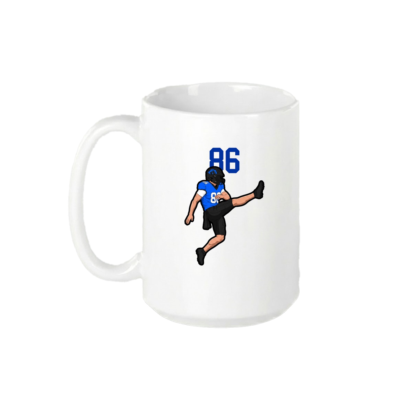 15oz Coffee Mug — Number Top in White