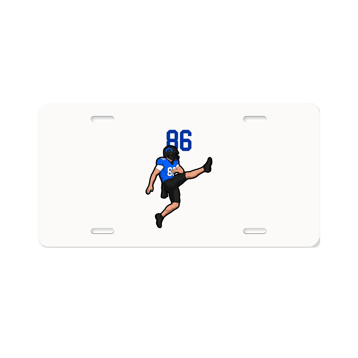 License Plate — Number Top in Classic