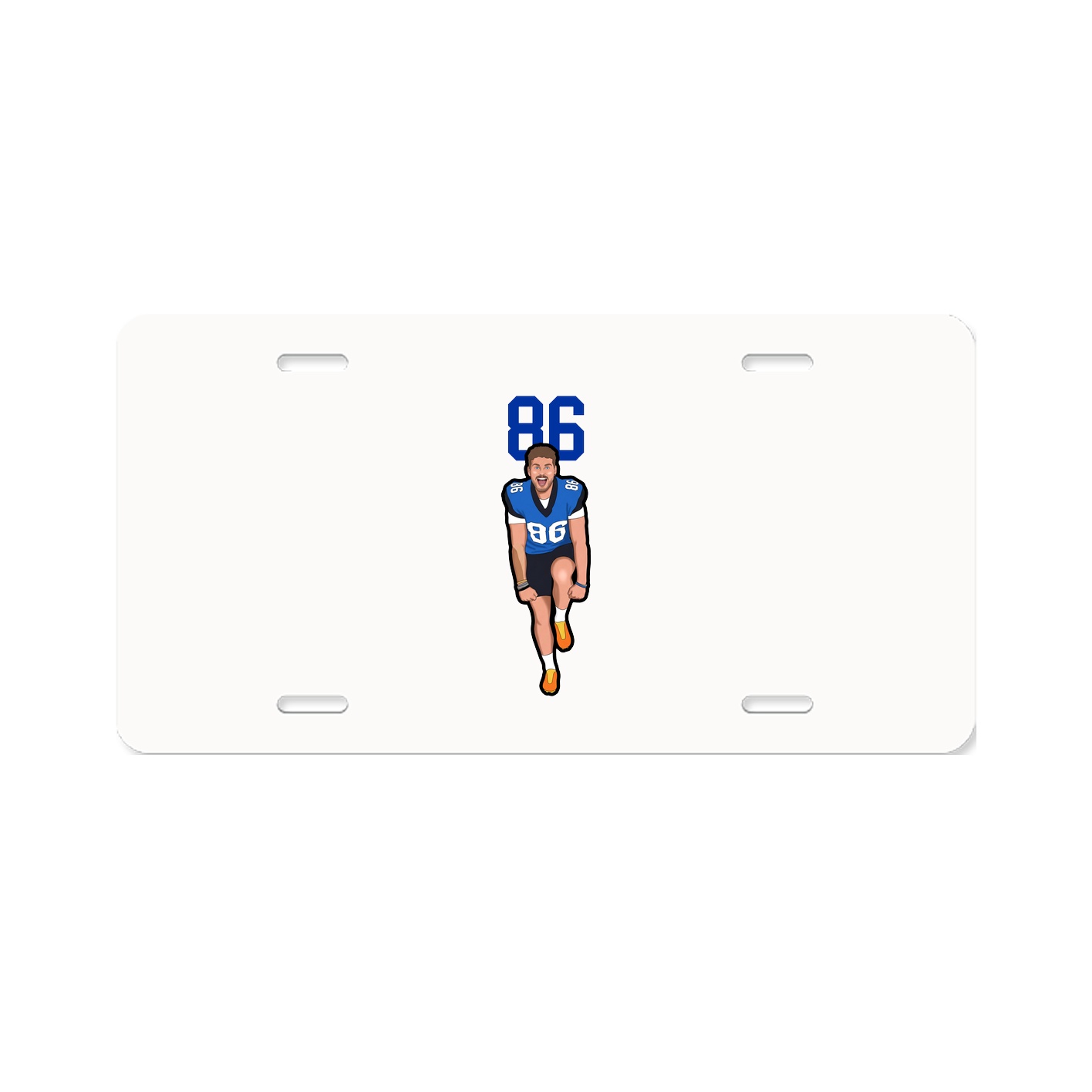 License Plate — Number Top in Classic