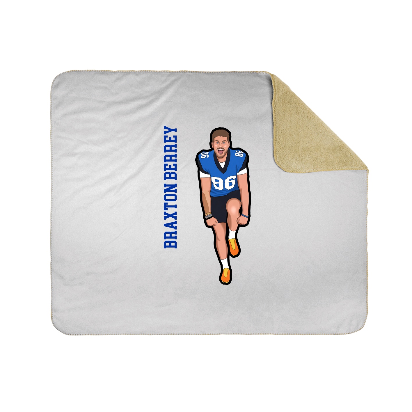 50x60 Sherpa Lined Throw Blanket