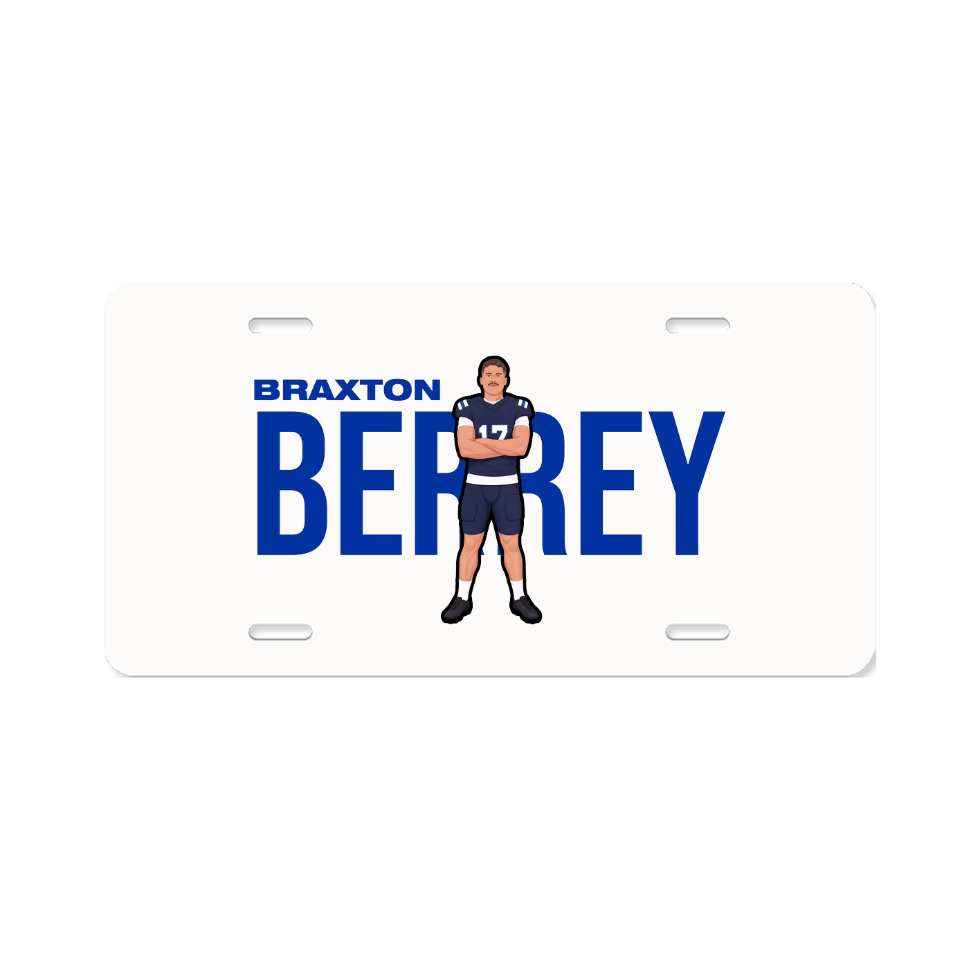 License Plate — Player Name in Classic
