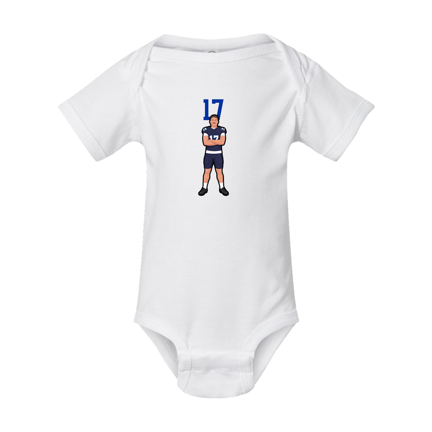 Baby Onesie — Number Top in White