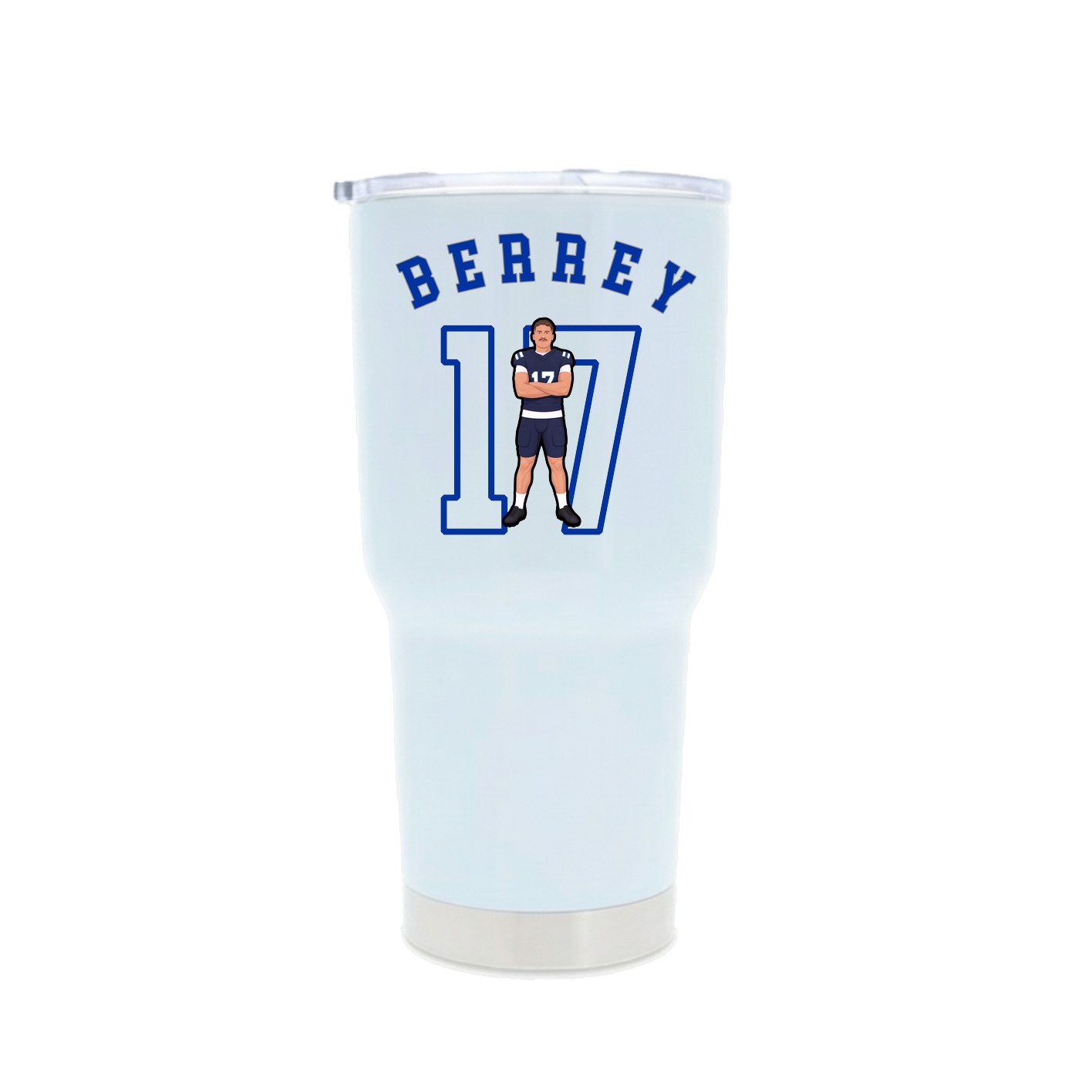 30oz Stainless Steel Tumbler — Shirsey Arch in White