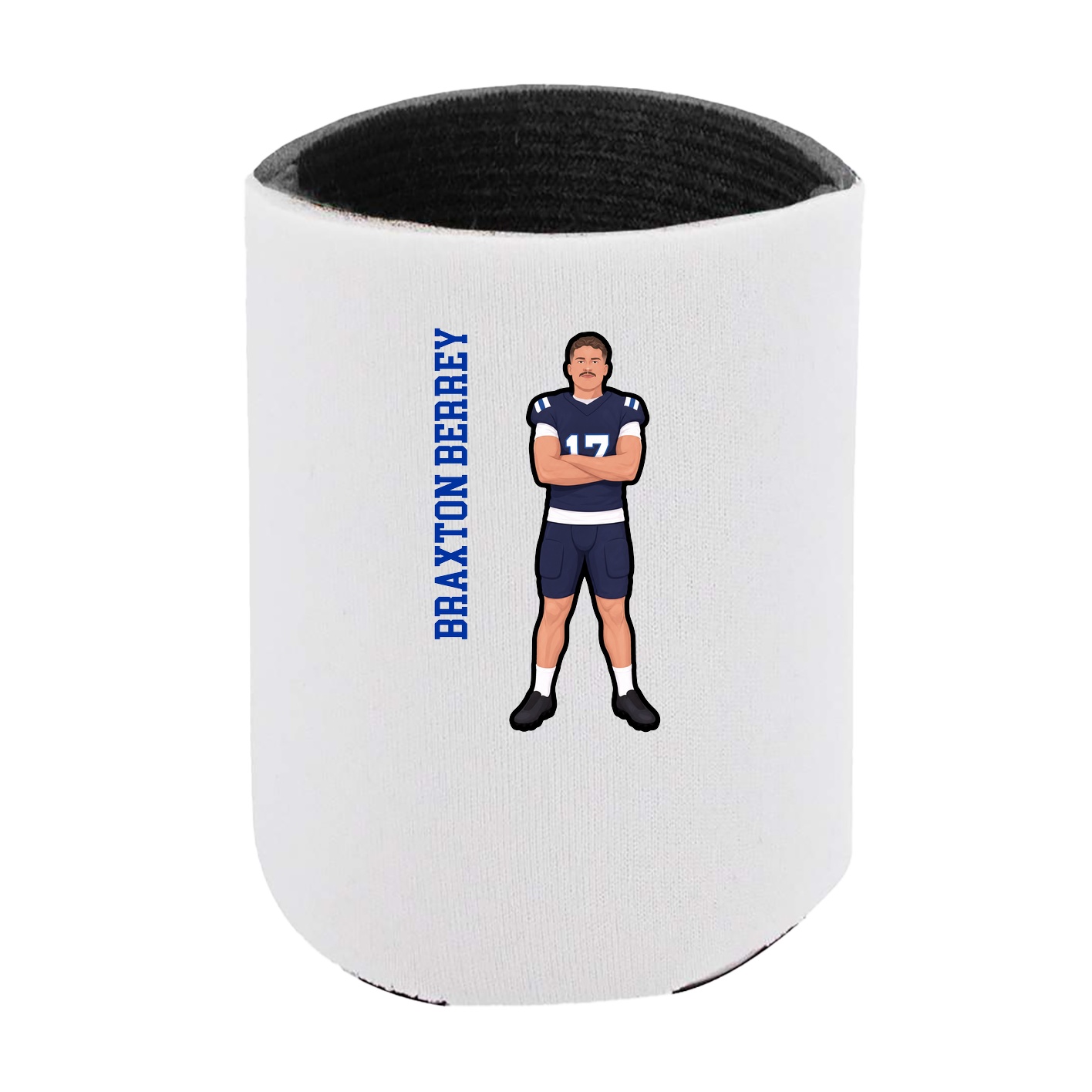 Can Holder — Name Vertical in White