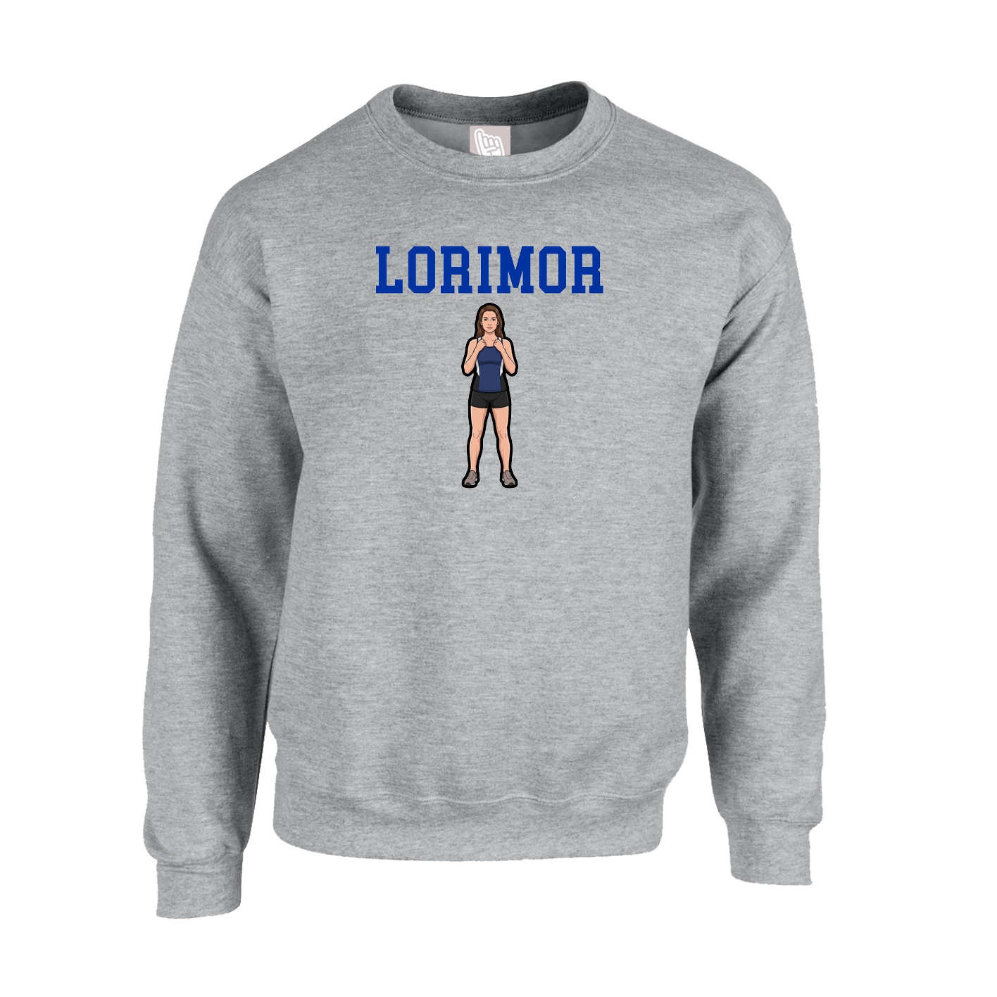 Fleece Crew — Shirsey in Grey