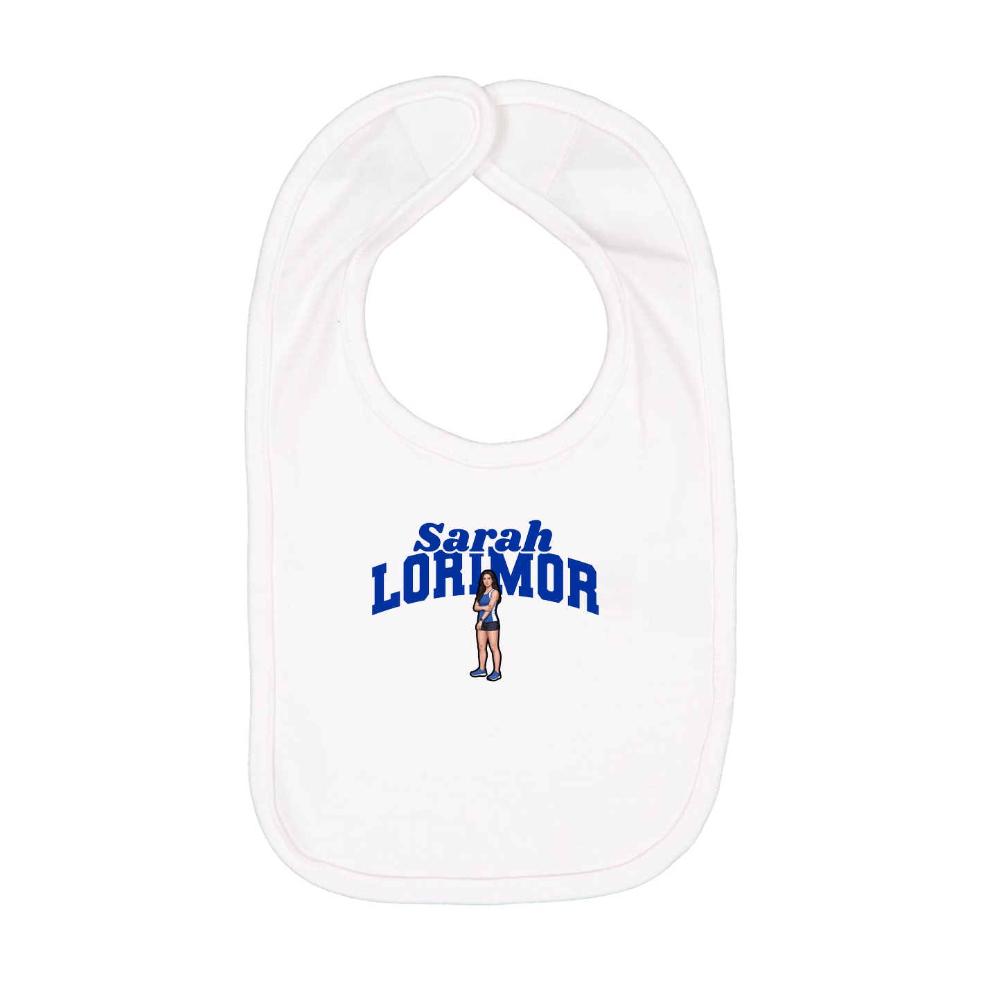 Infant Bib — Signature Arch in White