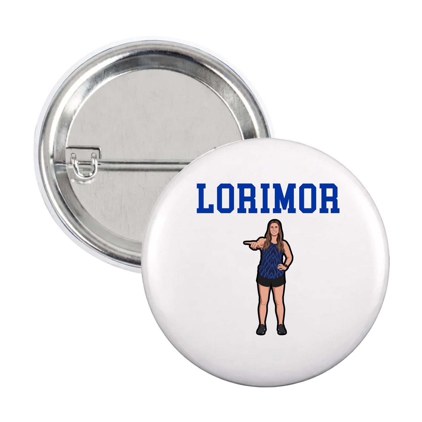 Game Day Button — Shirsey in White