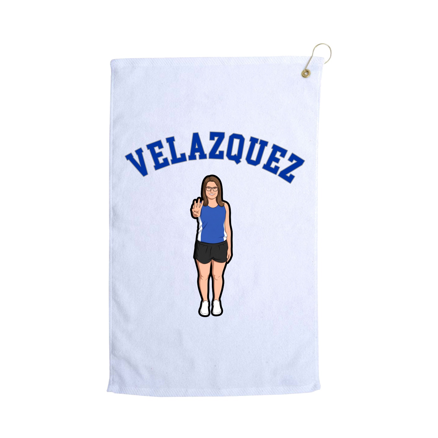 Golf Towel — Shirsey Arch in White