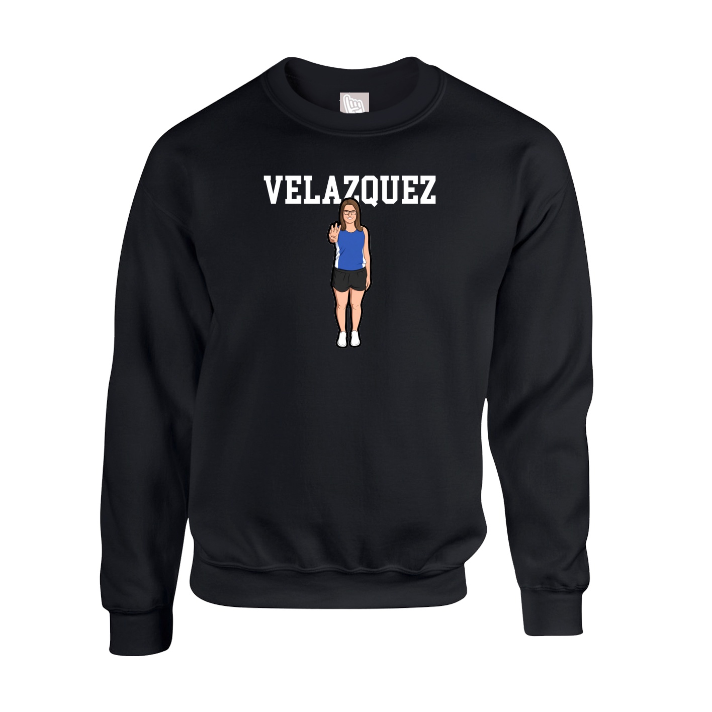 Fleece Crew — Shirsey in Black