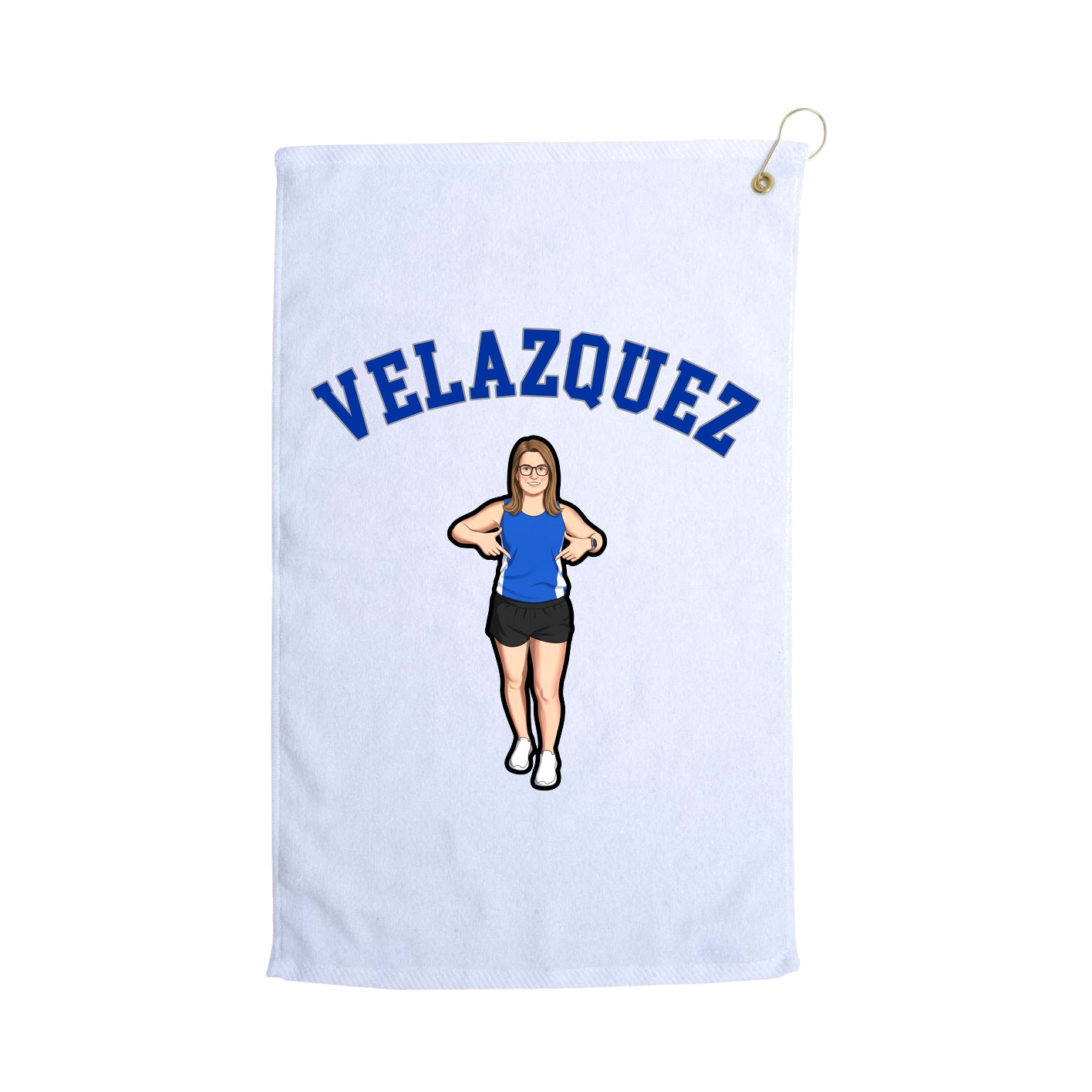 Golf Towel — Shirsey Arch in White