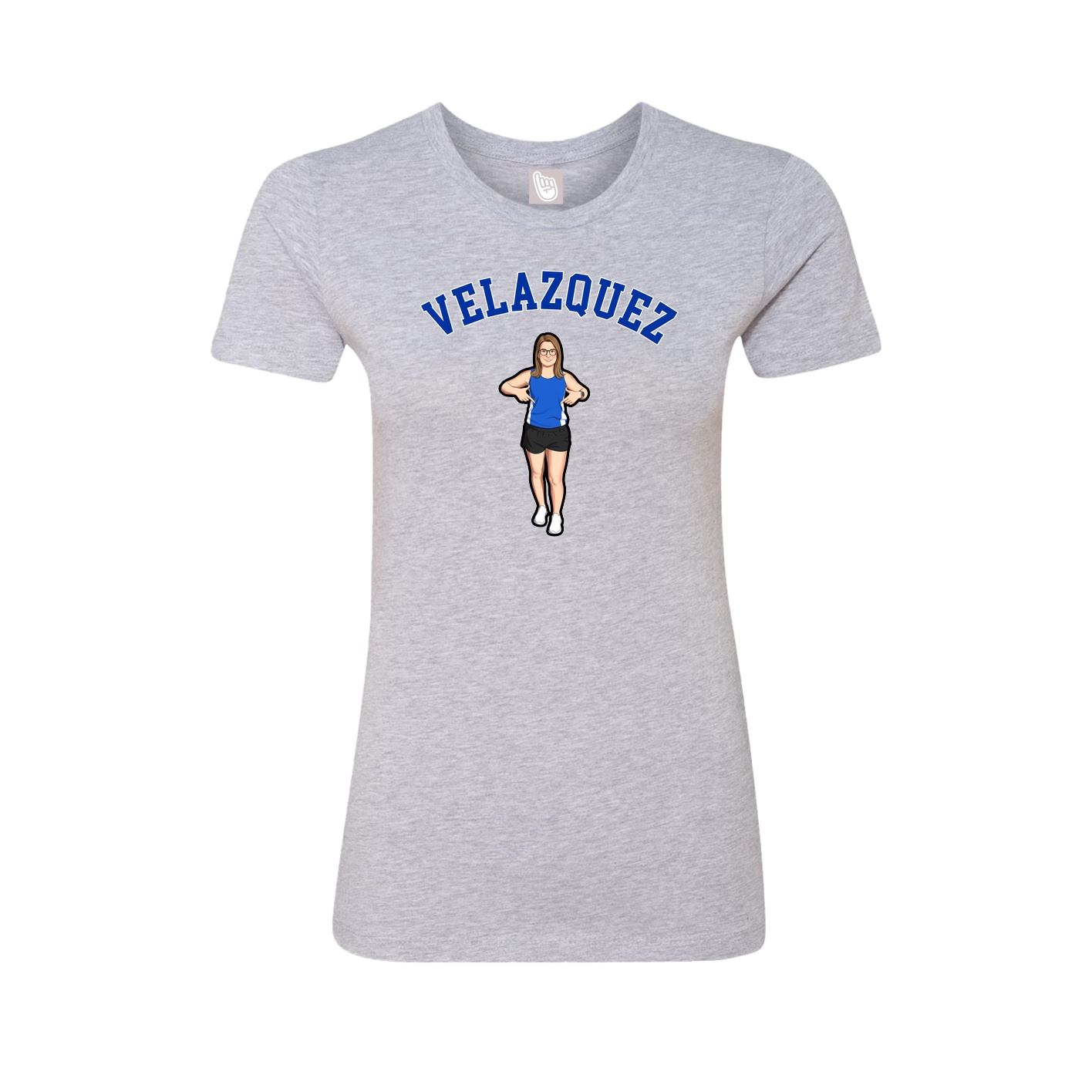 Fitted Women's Tee — Shirsey Arch in Grey