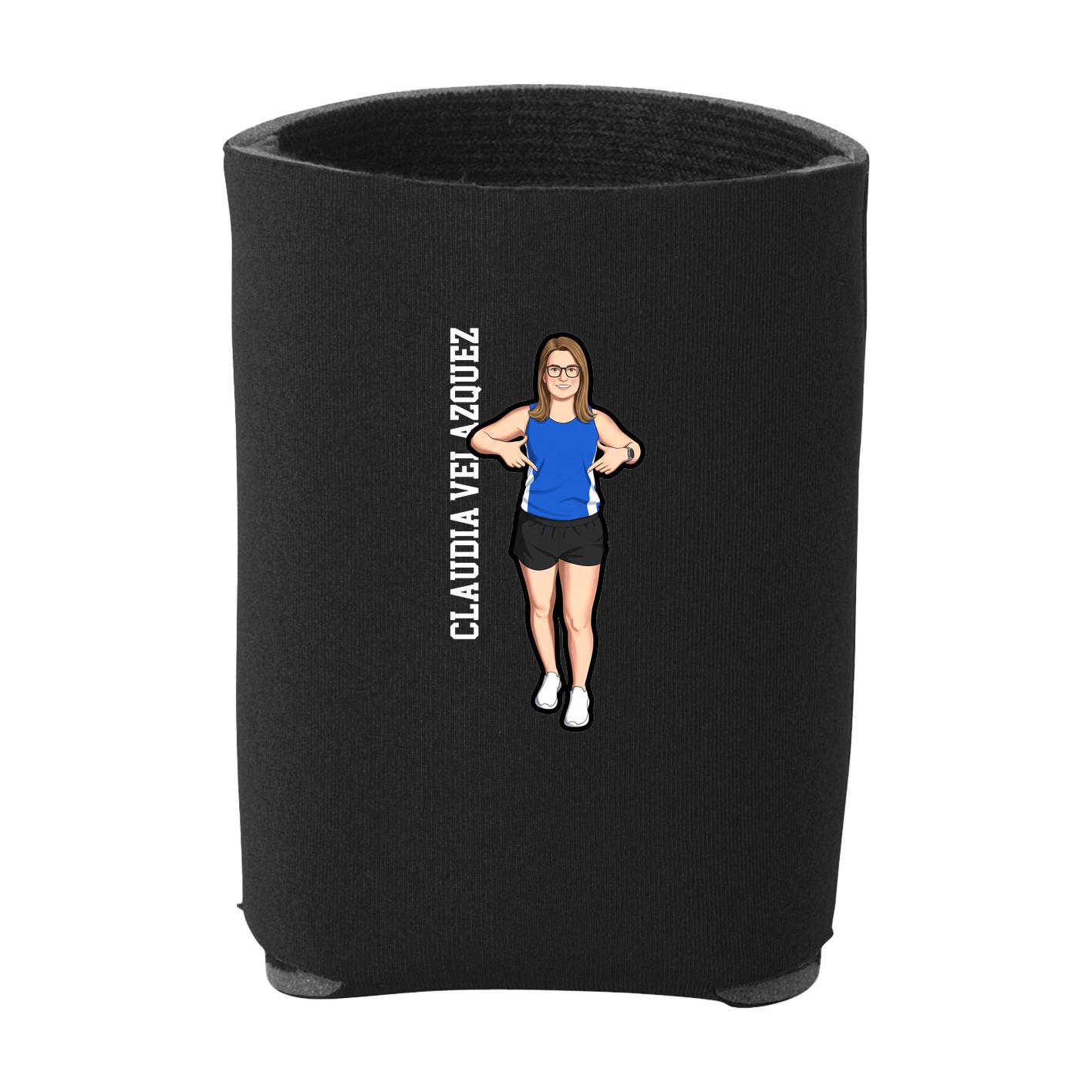 Can Holder — Name Vertical in Black