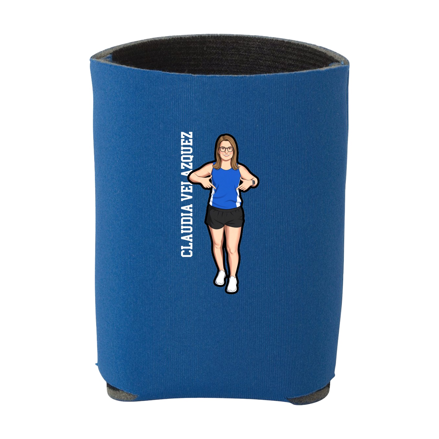 Can Holder — Name Vertical in Royal