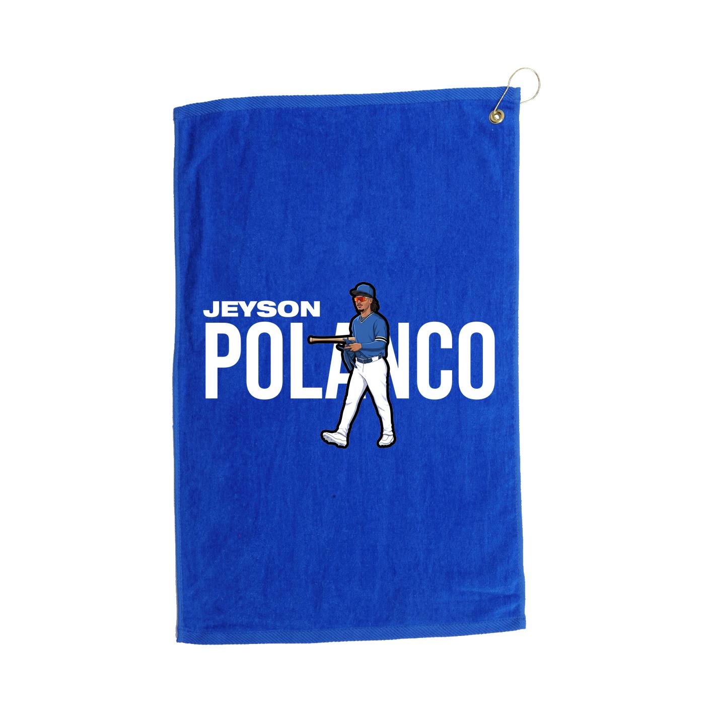 Golf Towel — Player Name in Royal