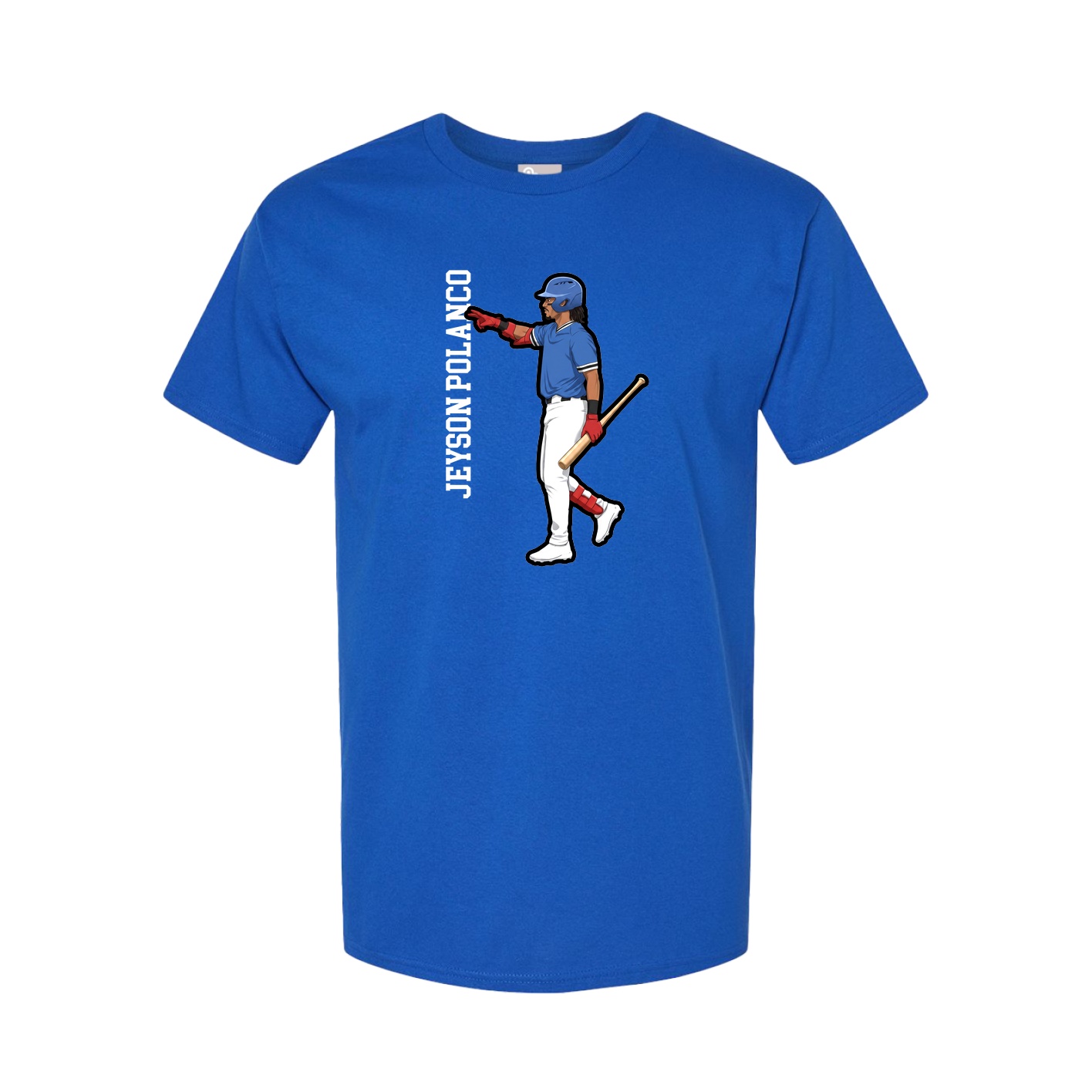 Youth Tee — Name Vertical in Royal