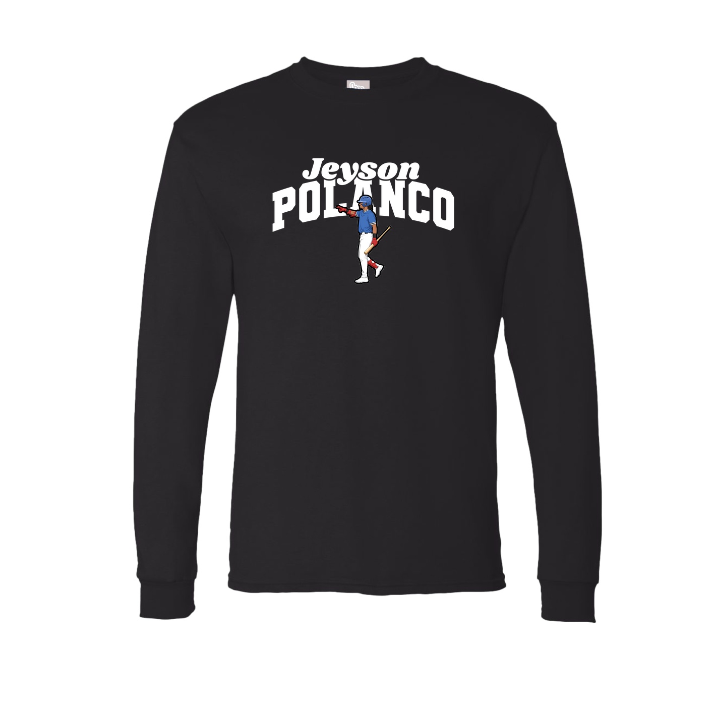 Long Sleeve Tee — Signature Arch in Black