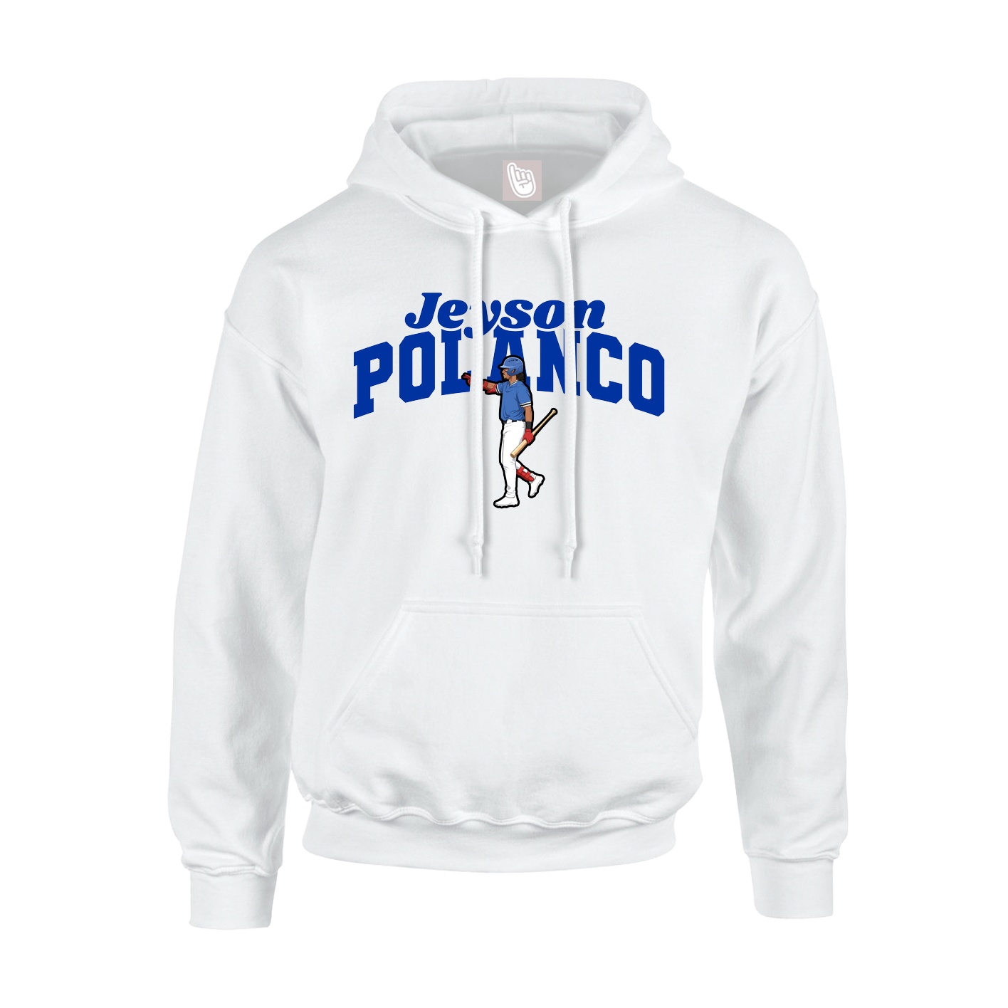 Hoodie — Signature Arch in White