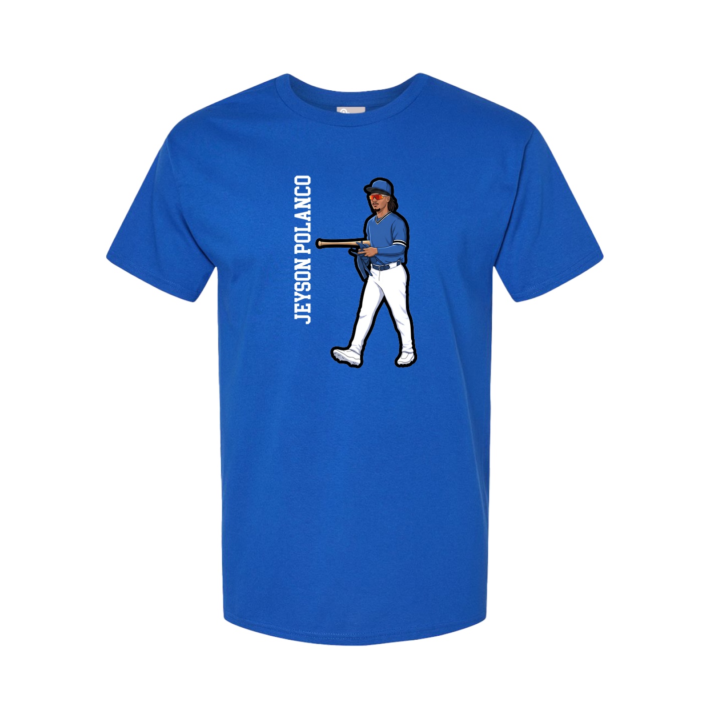 Tee — Name Vertical in Royal